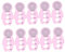 Operitacx 30 STK Quilt-Instrument Aus Papier Curling-Quilling-nadelstifte Quilling-Kits Aus Papier Quilling-Board Werkzeug Für Breitere Papierstreifen Bausätze Quilling-zubehör Rosa Plastik