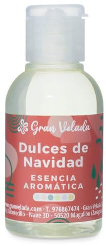 Konzentrierte Duftessenz für Weihnachtssüßigkeiten, Parfüm, Seifen, Cremes und Kerzen, Duft: Pudervoron, Nougat, Ingwer und Zimt, 100 ml