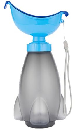 Urinoir pour femme - Urinoir de camping pour femme - Bouteille d'urinoir pour voyage en voiture - Bouteille de pipi portable pour femme avec couvercle - Bouteille d'urinoir ergonomique et étanche à