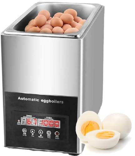 GAYAYAS Commercial Large Capacity Egg Cooker, Hot Spring Egg Cooker, Egg Boiler Cooker Commercial Automatic Eggboilers,50-Eggs Boiler Fast-Heating Electric Egg Cooker