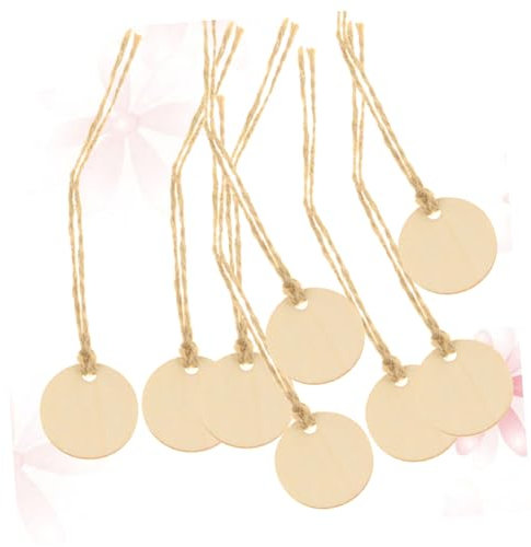 PRETYZOOM Etiquetas De Madera Diy Para Decorar Botellas Placas Colgantes Para Vinoteca Accesorio Artesanal Para Cocina