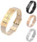 MeMeDIY Personalisierte Medizinische Alarm Armbänder für Frauen/Männer Verstellbare Silikon Wasserdichtes Armband/Armbänder aus Edelstahl mit Eingraviertem Medizinische ID Alert Info Style-D3