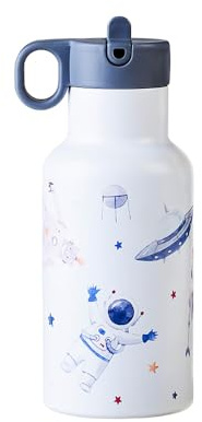 bioloco sky kids Thermoflasche - Nachhaltige Trinkflasche (robots & astronauts)