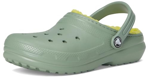 Crocs Unisex Kids Clog,Classic Lined Clog K,Moss,5 UK Child
