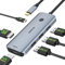 MOKiN Docking Station Dual Monitor Dual HDMI Adapter, 6 in 1 USB C Hub Multiport Adapter, Laptop Dock with Single 8K@30Hz HDMI, 3 USB Port, 100W PD for Dell, HP, Macbook