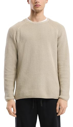 QS Grobstrickpullover mit Wascheffekt und Rollkante