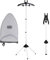 Ironing Holder for Steamers Steam Rack for Clothes, Handheld Steamer Stand, Foldable Clothes Airer Made of Aluminium Alloy, Steamer Accessories