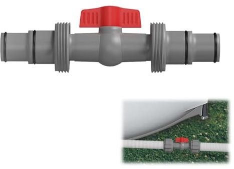 Sand Filter System Hose Connector 38 mm and 32 mm, Pool Hose 38/32 mm, Connector for Filter Pumps for Intex Bestway Coleman, Pool Hose Adapter (2-Way Valve B)