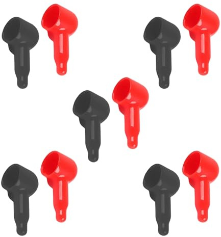 MACHSWON Battery Terminal Covers,10-Pack Battery Terminal Protector Boots,Insulated Rubber Terminal Covers,L3-12-35mm Positive Negative Terminal Caps for Truck,Marine,RV,Solar Power Bank,Motorcycle