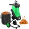Wood Chippers, Shredders, & Mulchers,2400W Electric Garden Shredder - Versatile Leaf & Branch Shredder with 50L Collection Bag, 4500RPM No-Load Speed, 39mm Cutting Diameter