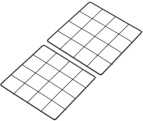 PATIKIL Drahtgitter-Panel, 20,3 x 20,3 cm, 2 Stück, für Foto, Bilder, Memo, Display, Raster, zum Aufhängen, Organizer, Wanddekoration, für Zuhause, Büro, Hochzeit, Schwarz