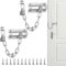 2 StückTürkette Ohne Bohren,Edelstahl Türkette,Abus Türkette,Türkette Haustür,(1 Diebstahlsicherungskette 6 Schrauben) 7 Stück insgesamt,Für Haus,Hotel,Innentüren Und Fenster (Silber)
