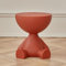 Table basse moderne pour salon, chambre à coucher centrale, design de style dessin animé, meubles d'intérieur (rouge vif)