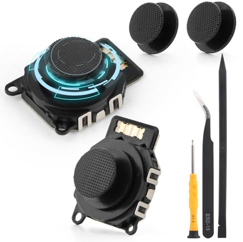 Paquete de 2 joysticks de repuesto para Sony 2000 2001 2002 2003 Módulo de sensor analógico 3D para PSP 2000 2001 2002 2003, accesorios de repuesto con herramientas de reparación