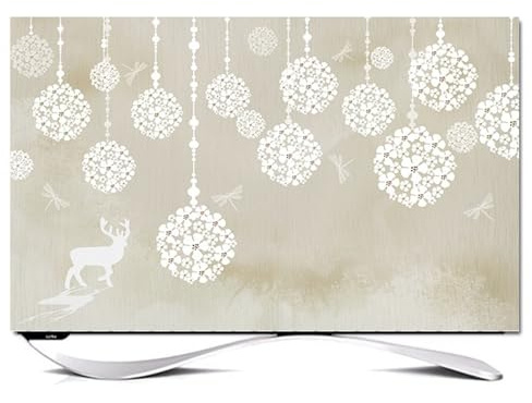 FUELIX Protezioni TV Copertura Antipolvere Coperture Protettive per Televisori Copertura Antipolvere per Schermo TV/Computer per Interni Copritelevisori da Appendere/Schermo Curvo A9,32inch