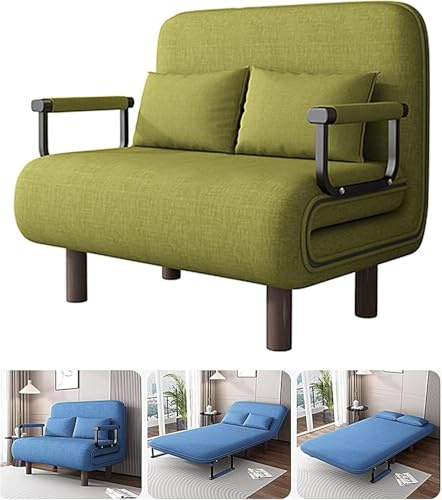 Sofa Schlafsessel 3 in 1 Gästebett modernes Sofa mit Schlaffunktion Couch mit Klappmatratze Verstellbarer Rückenlehne für Wohnzimmer Schlafzimmer & kleine Räume(E,190 * 100 * 28cm)