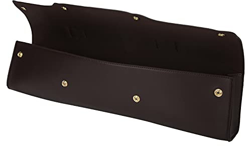 Stylebest Borsa da Trasporto per Flauto Custodia Durevole in Morbida Pelle Sintetica per Musicisti 45 X 6,5 X 13 Cm (Marrone)