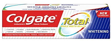Colgate Total Whitening Toothpaste, 75ml (Pack of 4)