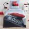 CARS Jungen Kinderbettwäsche · Disney Pixar Cars 3 · RACE READY Auto Motiv in blau, rot · 2 teilig · Kissenbezug 80x80 + Bettbezug 135x200 cm - 100 % Baumwolle