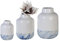 Casablanca Vase Blue Porz.weiß glänzend