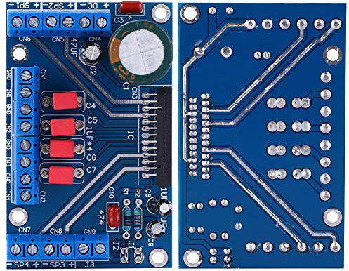 Audio Verstärker DC 12-14,5 V 41 Watt 4 Kanal Audio Verstärkerplatine BTL Ausgangsmodus Auto Verstärkerplatine Diy Modul für Elektronische Enthusiasten o Musik Enthusiasten