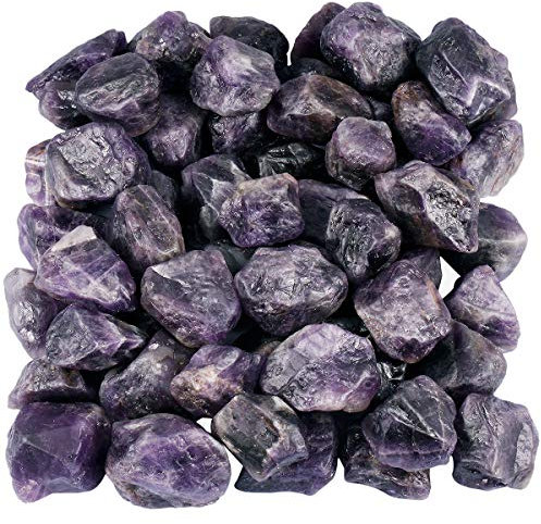 Nupuyai 460g Rohsteine Edelsteine Amethyst Steine Heilsteine Dekosteine Natursteine für Reiki Heilung Dekoration
