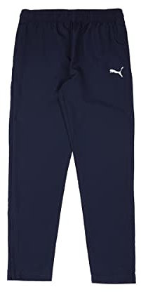 Puma Unisex Kinder teamRISE Sideline Pants Jr Jogginghose, Peacoat-Puma White, 140