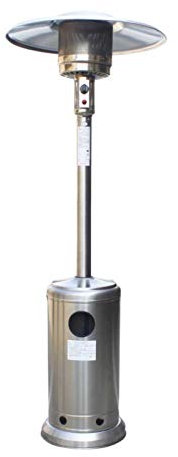 YLXD Chauffage d'extérieur gaz Chauffe-Patio,Gaz liquéfié - 3 à 13 KW Gaz Parasol Chauffant Commercial Acier Inoxydable Chauffant pour Balcon/Terrasse/Jardin B