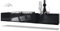 Vladon 2er-Set TV Board Lana 100, Made in Germany, Lowboards je 100 x 29 x 37 cm mit viel Stauraum, Korpus in Schwarz matt, Fronten in Schwarz Hochglanz | Große Farbauswahl