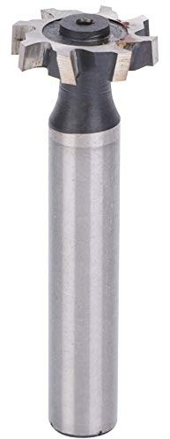 Fraise à rainure en T professionnelle, fraise à rainure en T HSS, tige droite, fraise à siège Woodruff Key, outils de travail du bois, 4x19x10mm