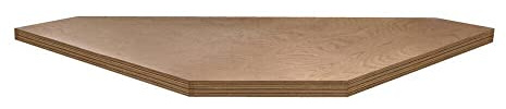 UNIOR 628149 - Encimera de madera de ángulo 1000x1000x40 mm serie 990TW1