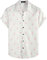 VATPAVE Mens 100% Cotton Hawaiian Shirts Button Down Short Sleeve Beach Shirts Summer Casual Aloha Shirts X-Large White Flamingo Button up