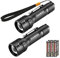 EverBrite LED Flashlights 2 Pack, Super Bright Small Torch for Camping, Lightweight Adjustable Focus Zoomable Aluminum, 4 Modes for Outdoor Use
