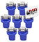 MR-Style Set Aufkleber und 7x high Power LED Tachobeleuchtung (blau) kompatibel mit Mercedes C-Klasse W202 - Bj. 93-97, Instrumentenbeleuchtung Umbauset