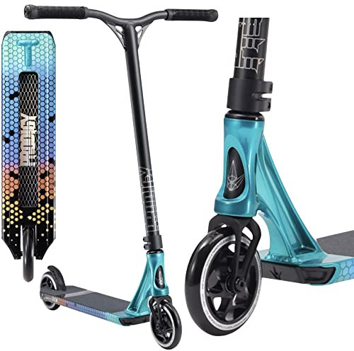 Blunt Prodigy S9 Stunt-Scooter Trick Tret Roller 120mm Rollen + Fantic26 Sticker (Park H=88cm Türkis/Hex)
