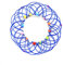URFEDA Magie Blume Korb Spielzeug 3D Draht Mandala Magie Loops Zappeln Spielzeug, 36 Formen Dekompression Zappeln Spielzeug, Zappeln Angst Spielzeugkorb,Metall Flussstahl Reifen für Erwachsene