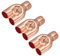 sourcing map Lot de 3 raccords de soudure en cuivre de type Y 16 mm ID pour système de climatisation et de réfrigération