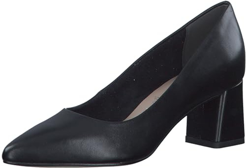 Tamaris Damen Pumps Leder Blockabsatz