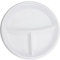 Commerline Assiettes en plastique réutilisables,Couverts en plastique,Assiettes réutilisables,Vaisselle de fête,Ensemble de couverts,Set de vaisselle (100, assiettes en 3 pièces)