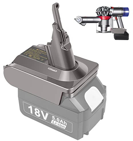 LabTEC Adapter for Dyson V7&V8 Battery, Convert for Makita Battery to Dyson V7&V8 Series Battery, Replacement for Dyson V7 V8 Absolute Fluffy Animal Trigger Motorhead Pro