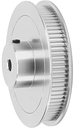 Zahnriemenrad, Synchronrad, 2GT Zahnriemenscheibe, 80 Zähne, Bohrung, 5 Mm Legierter Stahl, Synchronrad für 3D-Drucker, CNC-Maschine, Zahnriemen (Silber)