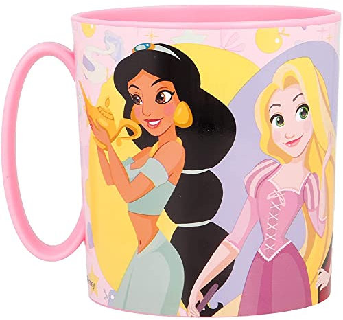 Tazza in plastica riutilizzabile Principesse Disney adatta al microonde BPA Free capacità 350 ml tazza per bambini
