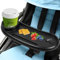 Chstarina Stroller Snack Tray with Cup Holder, Removable Multi-function Child Stroller Snacks Holder, Universal Pram Food Tray, with Adjustable Non-slip Grip Clip for Stroller Bar(Black)