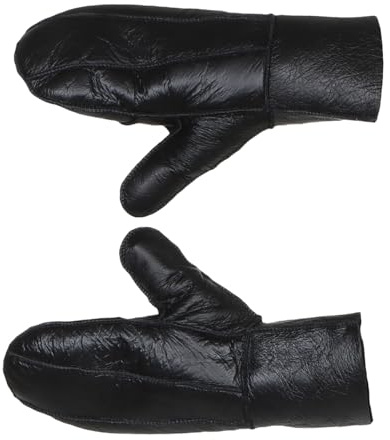 Harrys-Collection Damen Handschuhe Fäustlinge Lammfell 3 Farben | echtes Lammfell, feines Nappaleder, hochwertige Handarbeit, wärmendes Innenfutter, idealer Winterschutz für kalte Tage