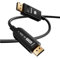 CHENLENIC DisplayPort to HDMI Fiber Optic Cable, Active DP to HDMI Video Cord 4K@60H Uni-Directional, Soporte HDTV HDCP Self-Detecting function for EDID information (A0107-10Meter)