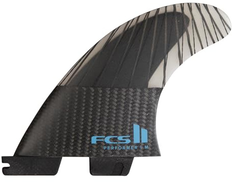 FCS II Performer PC Carbon TRI Finnen Set 2024 Tranquil Blue, L