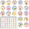 525 Belohnungsaufkleber Kinder | 35 Tiermotive Motivationsaufkleber | 35mm Lobsticker | Selbstklebende Lehrer Belohnung Aufkleber | Belohnungssticker Reward Stickers Tieraufkleber für Lehrerbedarf