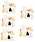 BESTonZON 20 STK Puppenhaus Orange Katze Kuchenfigur Mini-katzenstatue Auto-armaturenbrett-Dekoration Garten Mini-kätzchen-Figuren Mini-katzenfiguren Kuchendeckel Katze Harz Wagen Zubehör