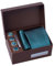 BRERA 67 - Coffret Cadeau Homme 5 Pièces: Cravate, Mouchoir de Poche, Pince à Cravate, Couvre Boutons et Bouton de Manchette Personnalisé - Cadeau Original pour Mariage