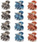 Staruby Lot de 12 Mini Pinces Cheveux Femme, 2.7cm Antidérapantes Pinces à Cheveux Griffe Pinces Papillon, pour Femmes et Filles Bleu